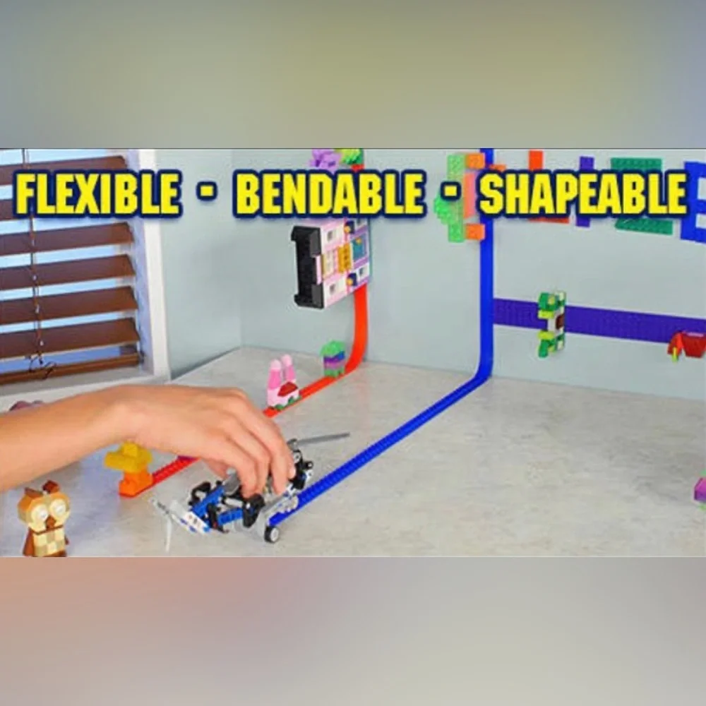 Build Bonanza Flexible Building Block Base, (Blue/Green/Red/Gray) As Seen on TV